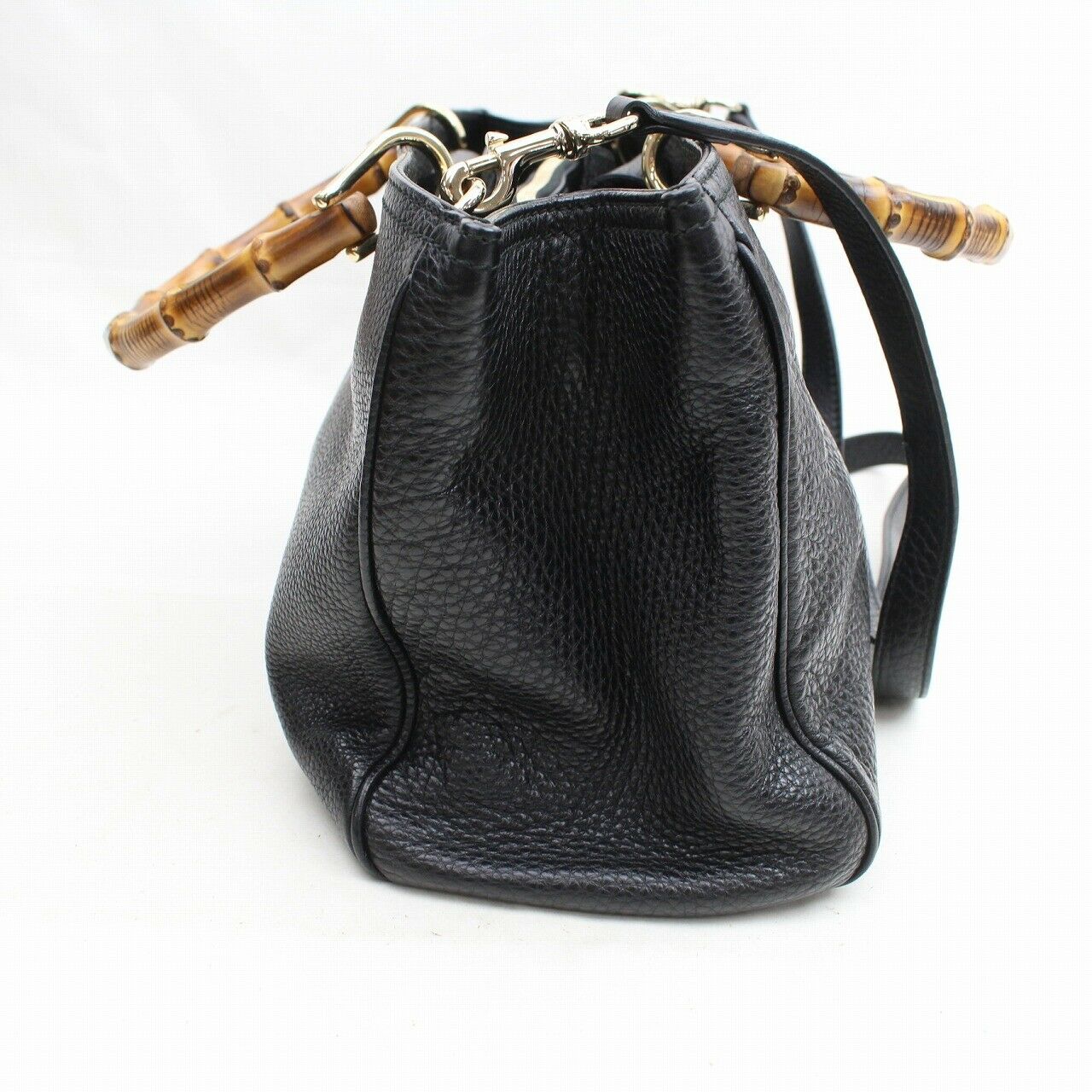 Gucci Black Leather Tote Style 7