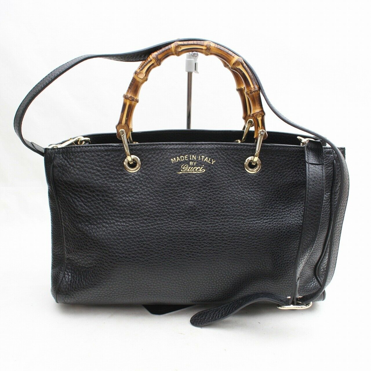 Gucci Black Leather Tote Style 7