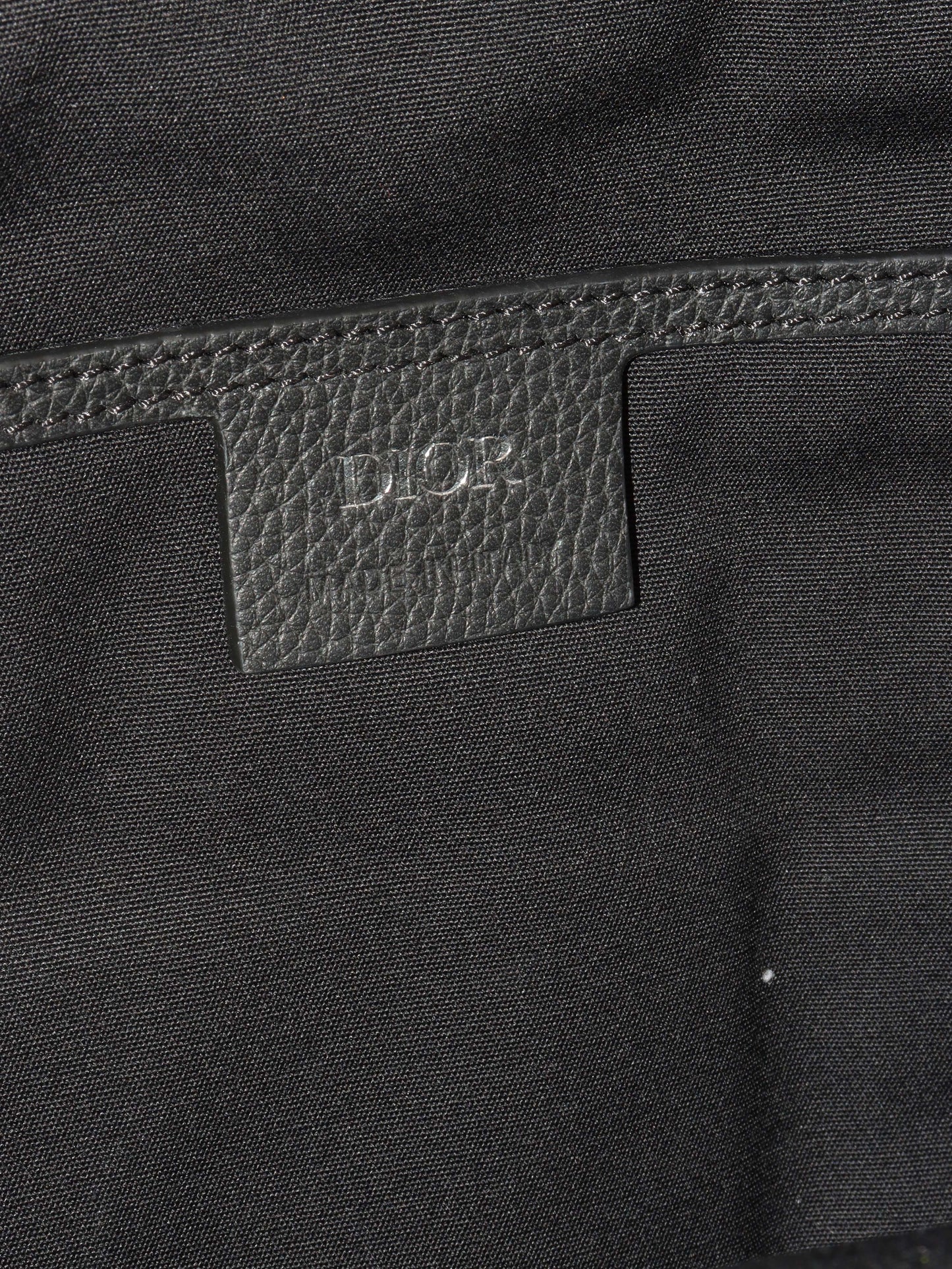 Dior Blue Oblique Canvas Crossbody Sling Bag.