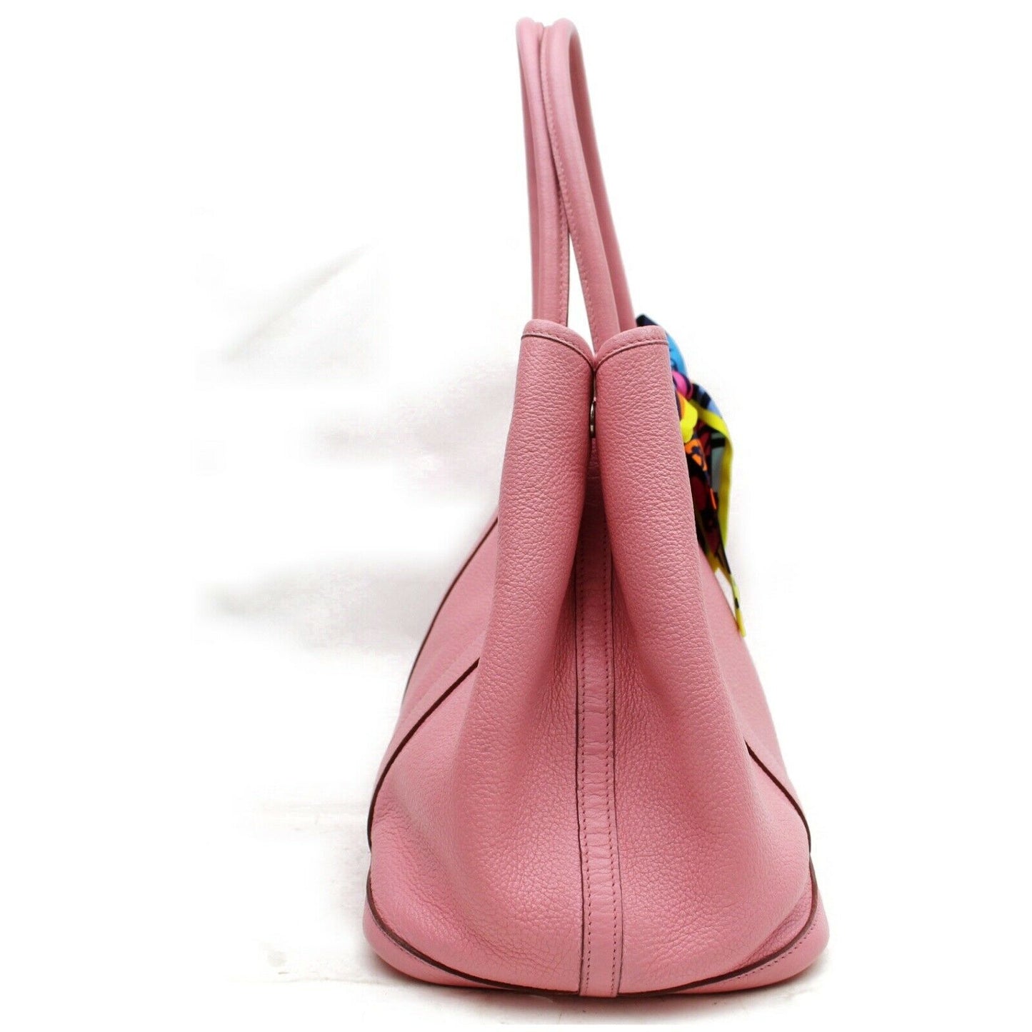Luxury Hermes Tote Bag Garden Party Pm Pink Negonda Leather (SHC1-16970)