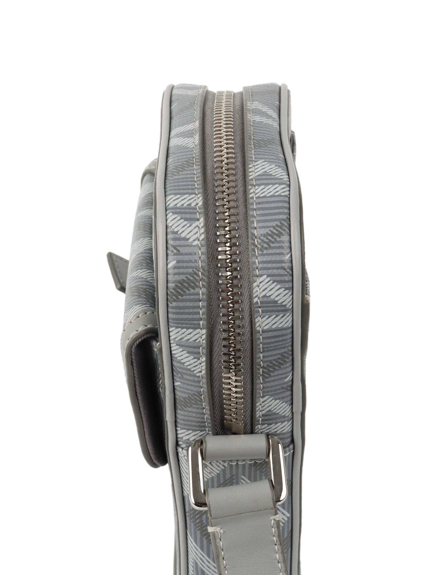 Dior Silver 'Hit The Road' Vertical Crossbody Pouch.