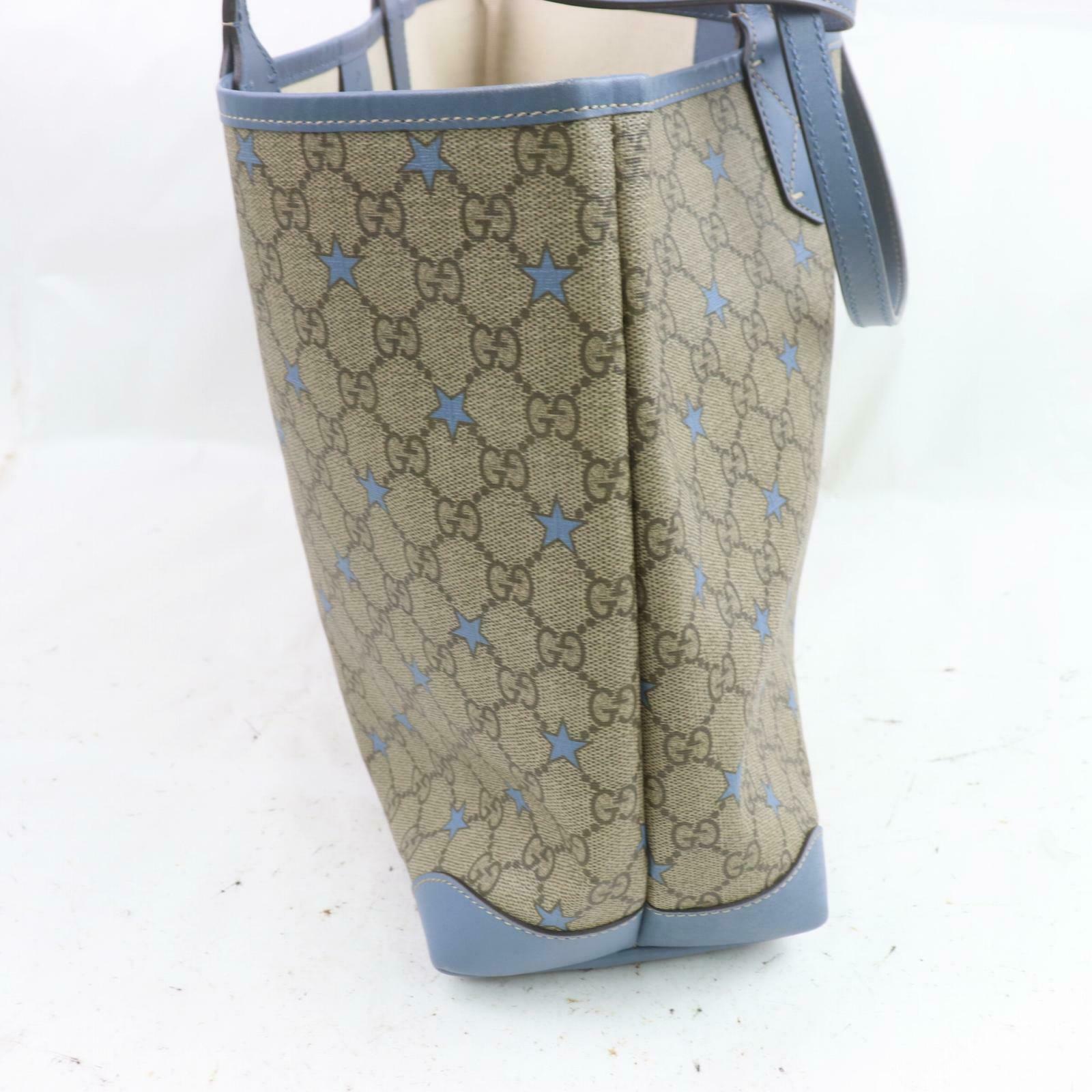 Gucci Blue Leather Tote Style 4