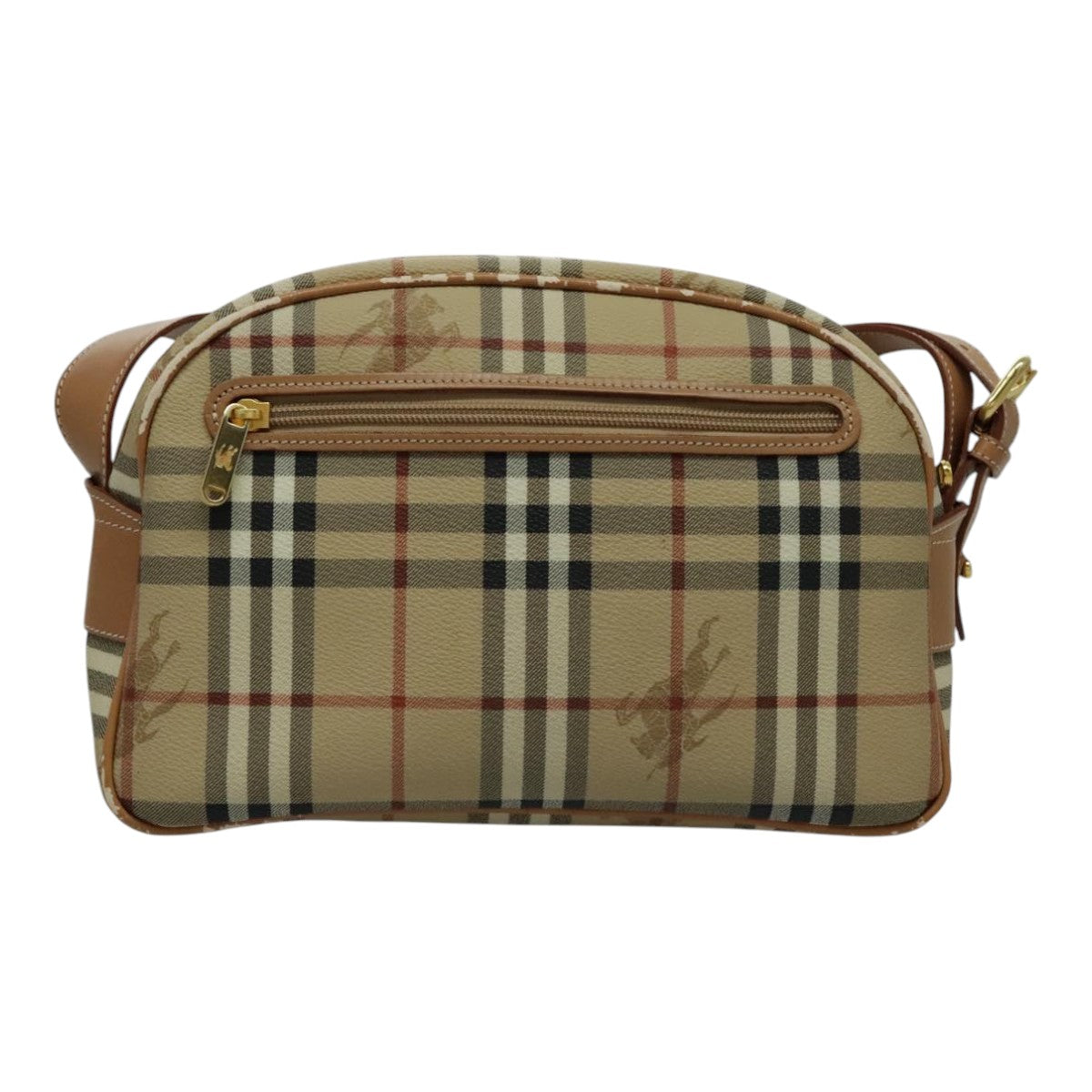 Burberry Nova Check Beige Canvas Shoulder Bag ( )