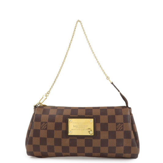 Louis Vuitton Damier Eva 2Way Hand Bag Shoulder Bag Damier Ebene N55213