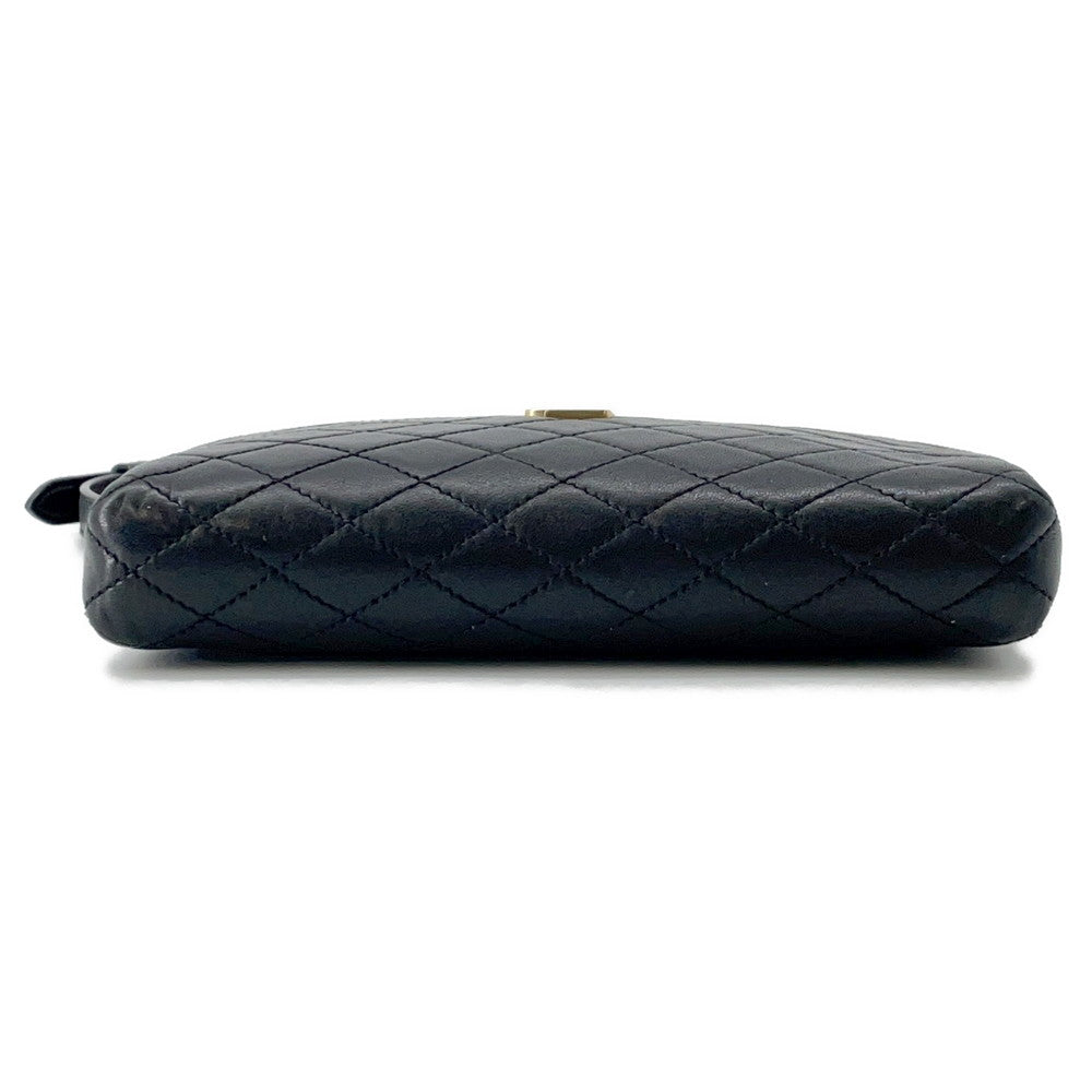 SAINT LAURENT PARIS Gabby Shoulder Bag Black733667 Leather