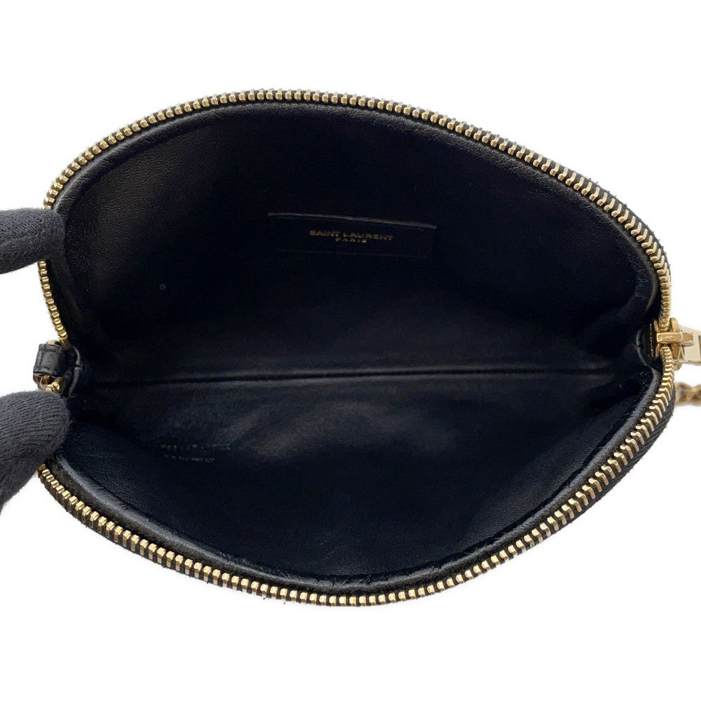 SAINT LAURENT PARIS Gabby Shoulder Bag Black733667 Leather