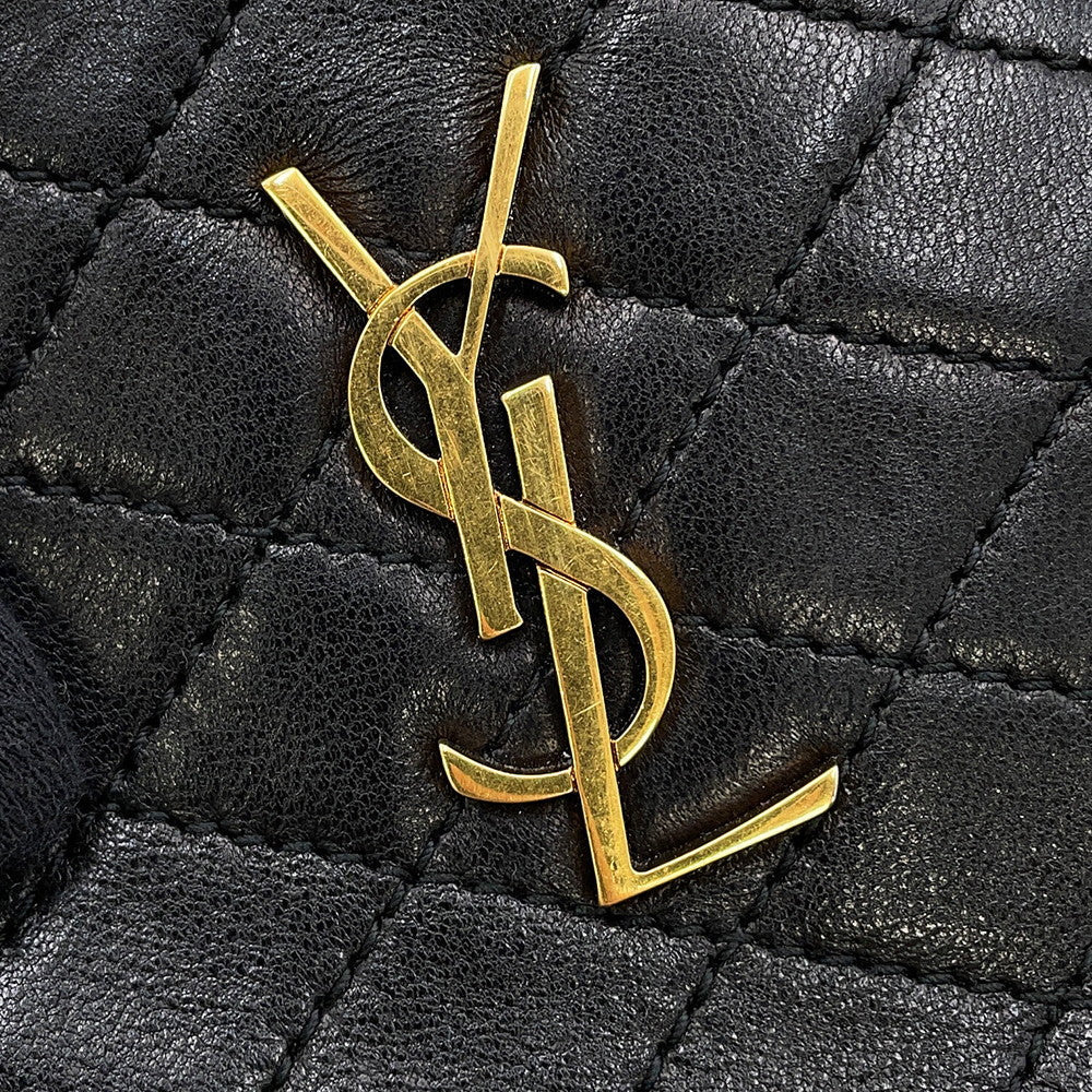 SAINT LAURENT PARIS Gabby Shoulder Bag Black733667 Leather