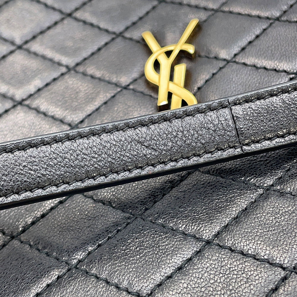 SAINT LAURENT PARIS Gabby Shoulder Bag Black733667 Leather