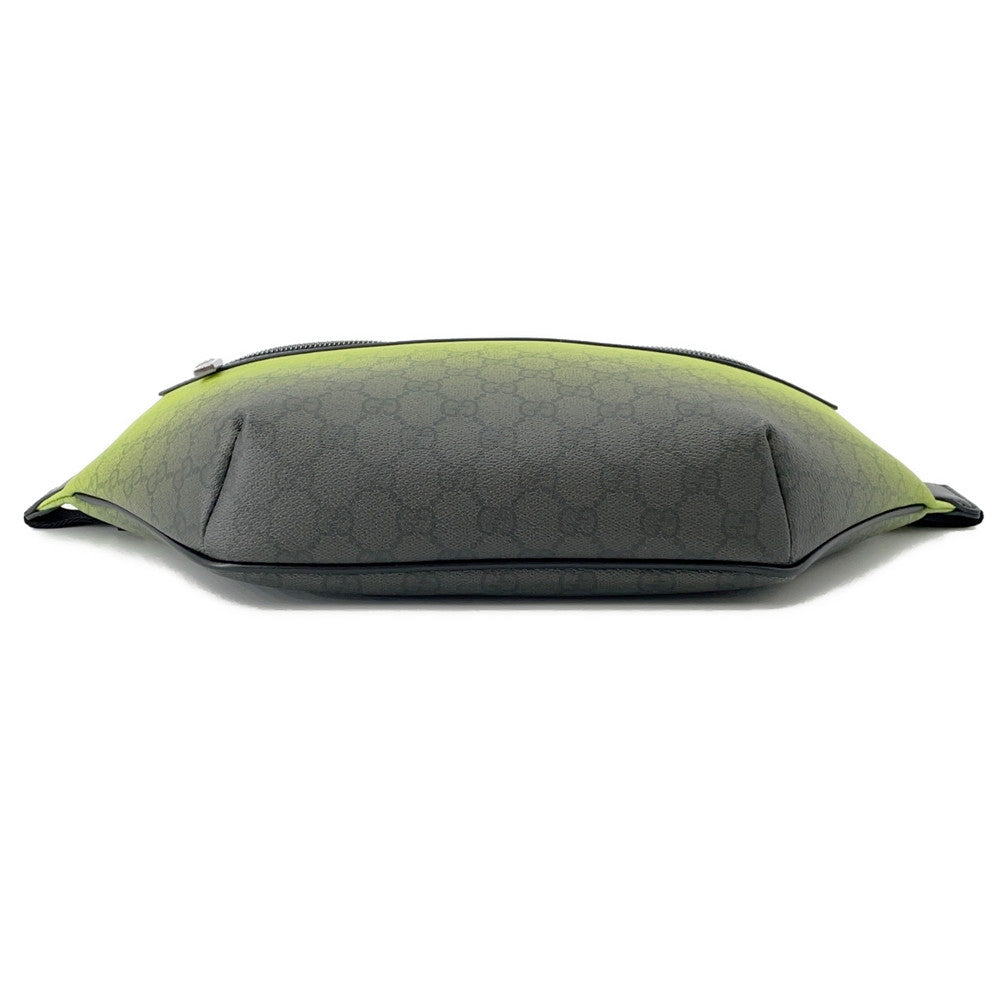 GUCCI Chroma Large Belt Bag Light Green/Black835810 GG Supreme Leather