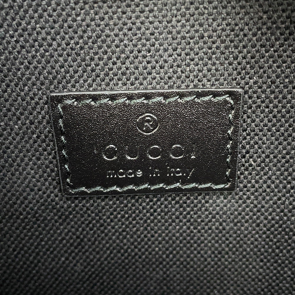 GUCCI Chroma Large Belt Bag Light Green/Black835810 GG Supreme Leather