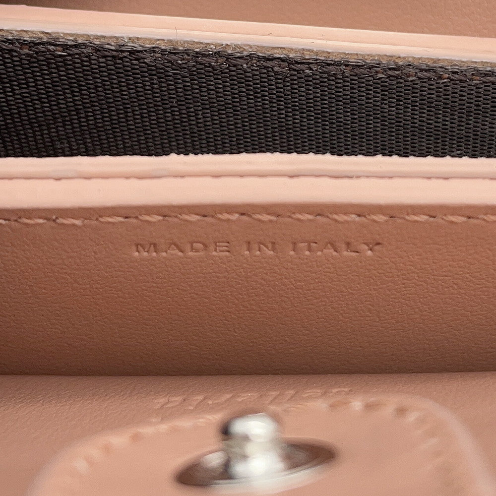 FENDI Peekaboo Selleria Card Case Pink8M0511 Calf Leather