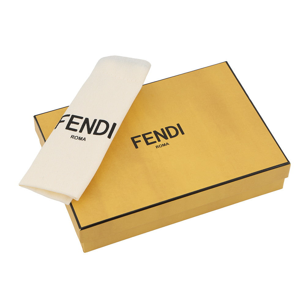 FENDI Peekaboo Selleria Card Case Pink8M0511 Calf Leather