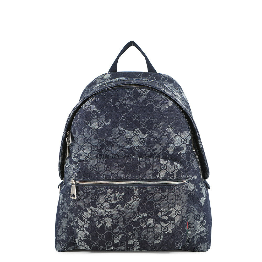 GUCCI GGDenim Backpack Dark Blue849008 GGDenim Size Large
