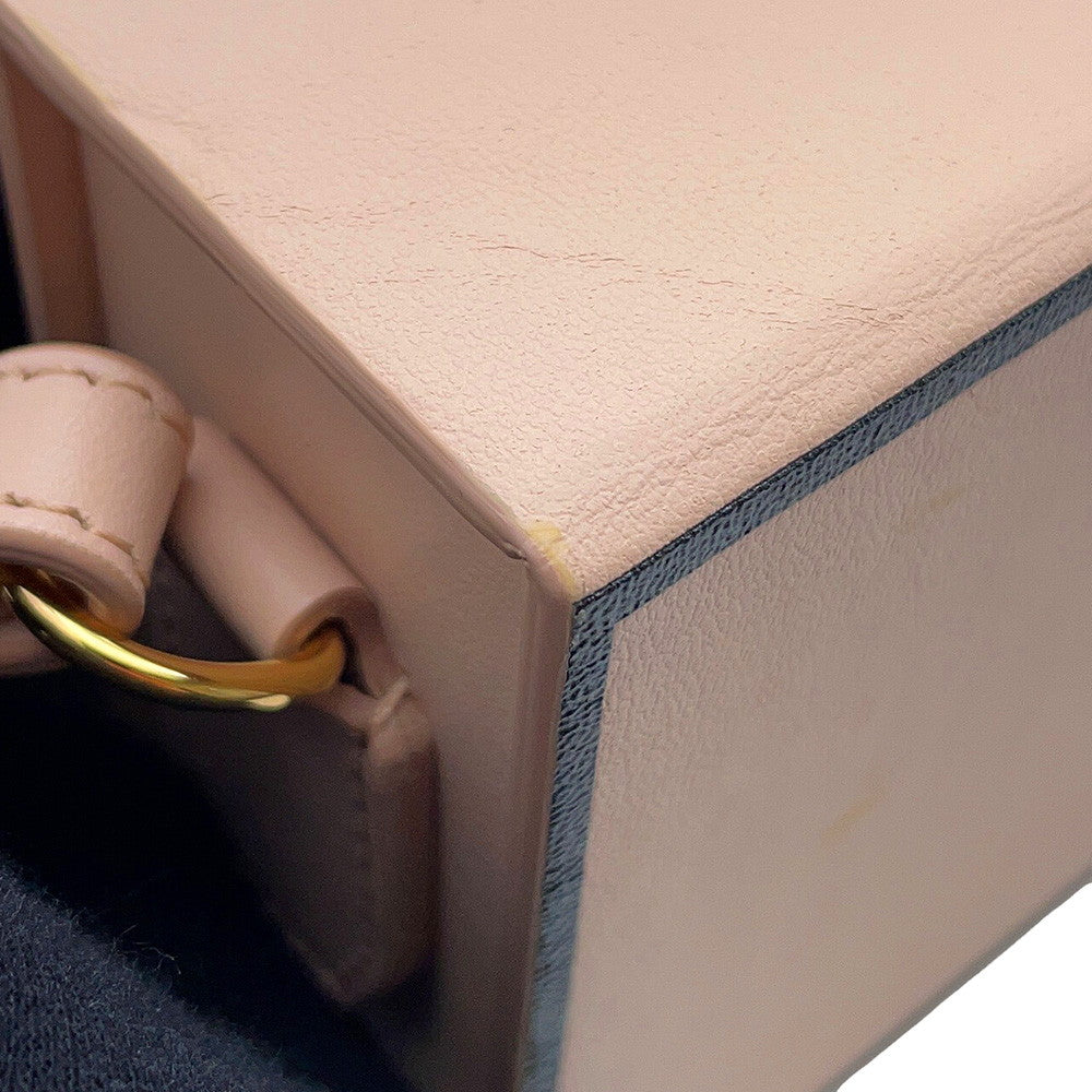 FENDI Box Shoulder Bag Pink8BT340 Leather