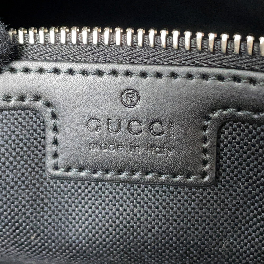 GUCCI GG Supreme Travel Bag Black/Gray478323 GG Supreme Leather