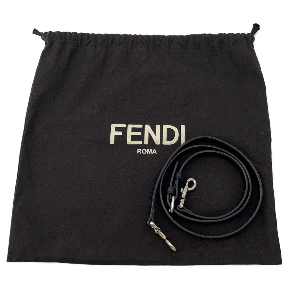 FENDI Petit Trois Jules Black8BH333 Leather