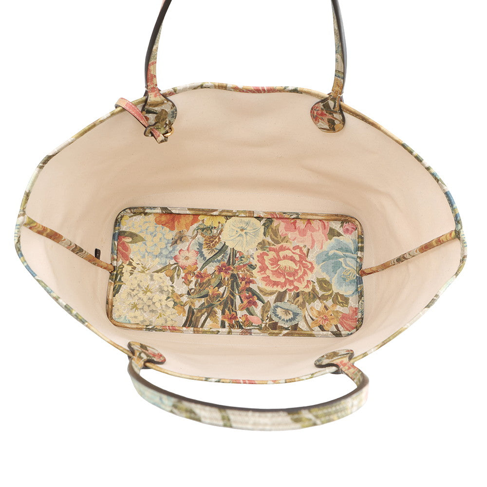 GUCCI Flora Ophidia Tote Bag Multicolor726755 GG Supreme Size Large