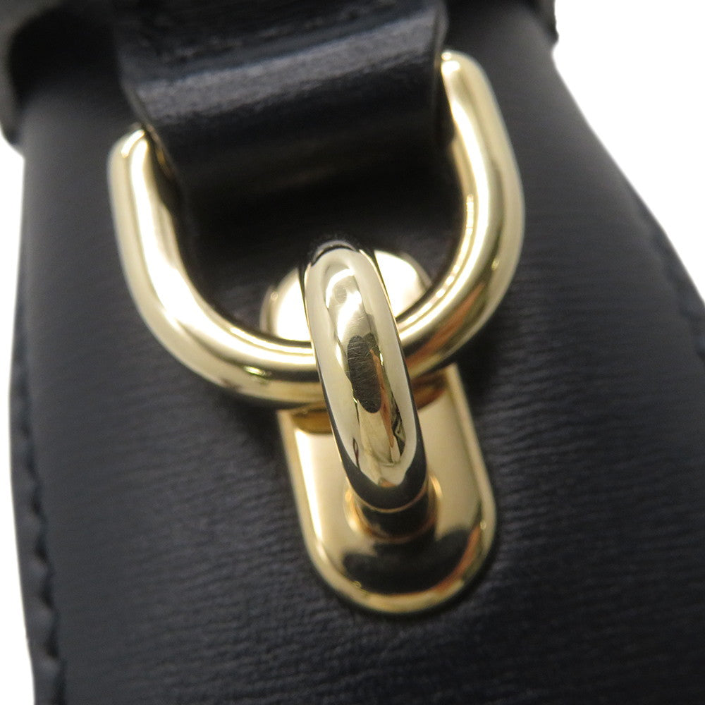 GUCCI Moonside Shoulder Bag Beige/Navy786015 GG Canvas Leather