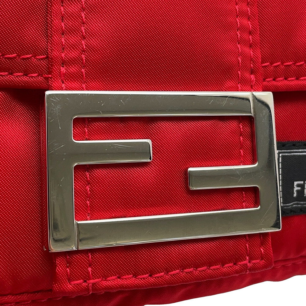 FENDI Mamma Baguette Porter Collaboration Red7AS138 Nylon Size Mini