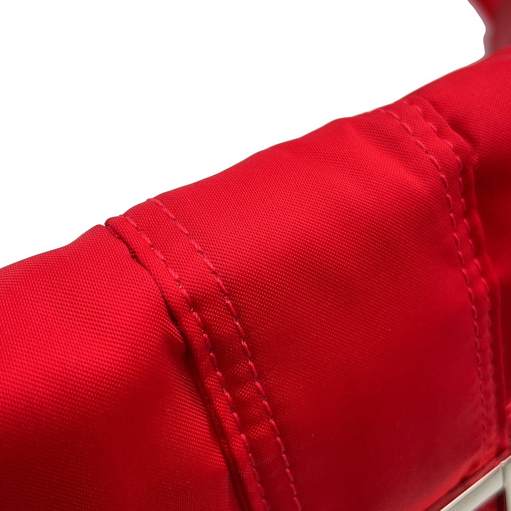 FENDI Mamma Baguette Porter Collaboration Red7AS138 Nylon Size Mini