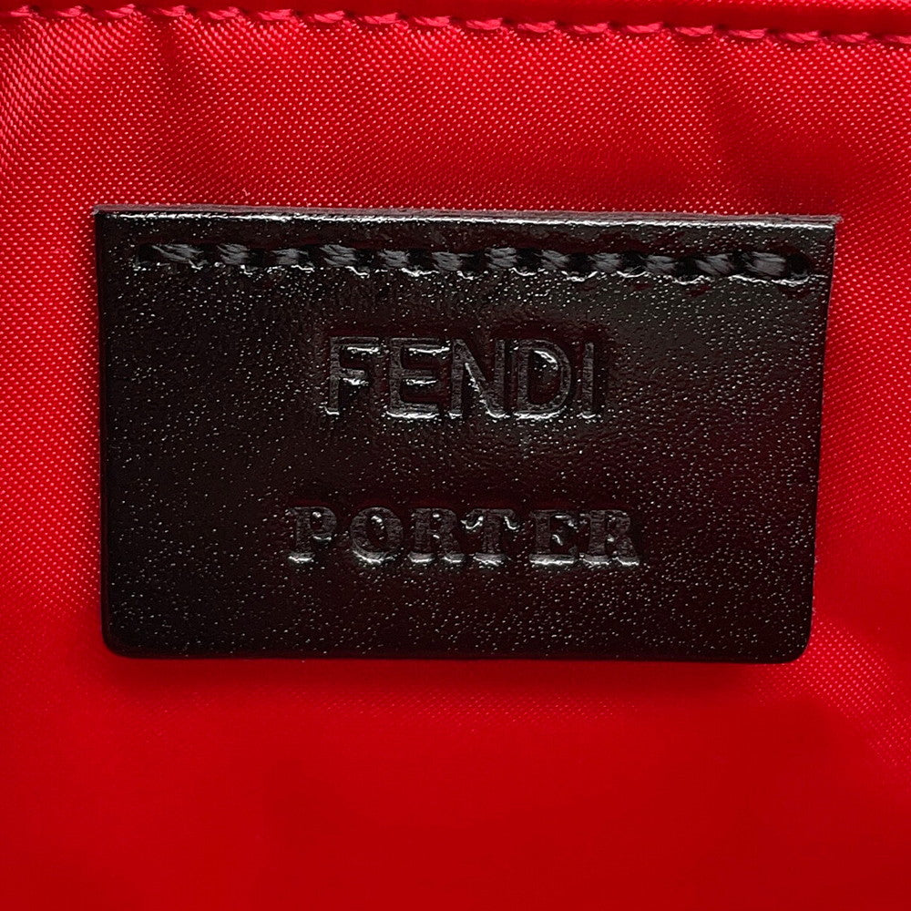 FENDI Mamma Baguette Porter Collaboration Red7AS138 Nylon Size Mini