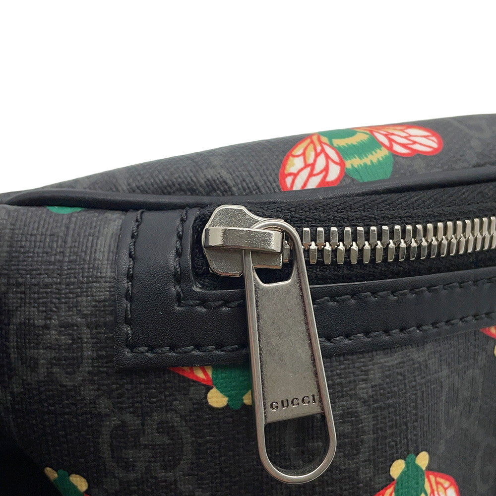 GUCCI GG Supreme Crossbody Bag Bee Black675181 GG Supreme