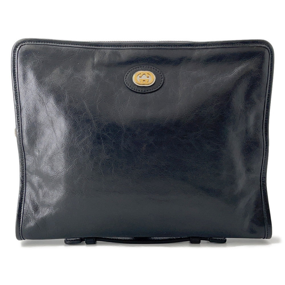 GUCCI Clutch Bag Black575829 Leather