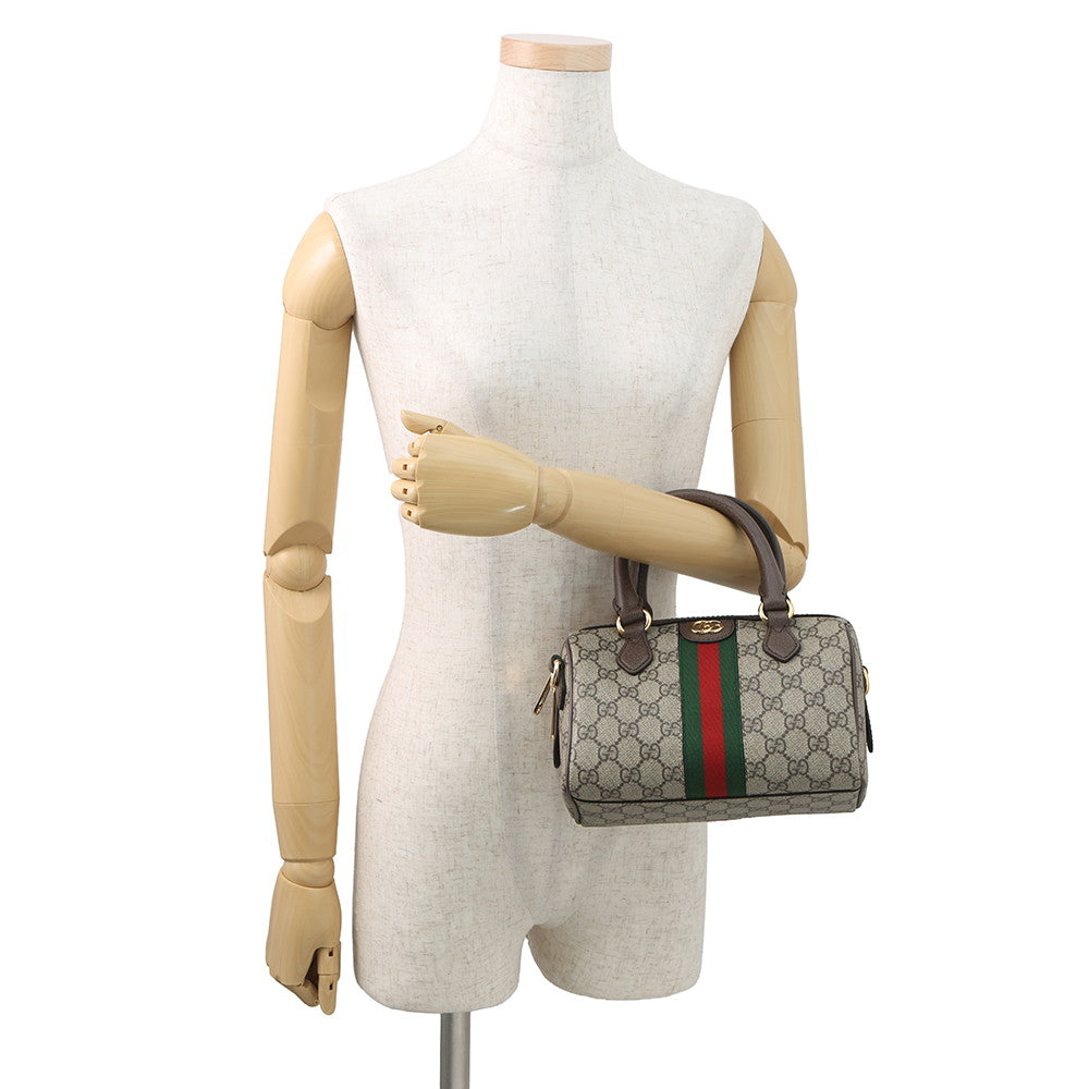 GUCCI Ophidia GG Supreme Travel Bag Beige/Brown772053 GG Supreme Leather Size Small