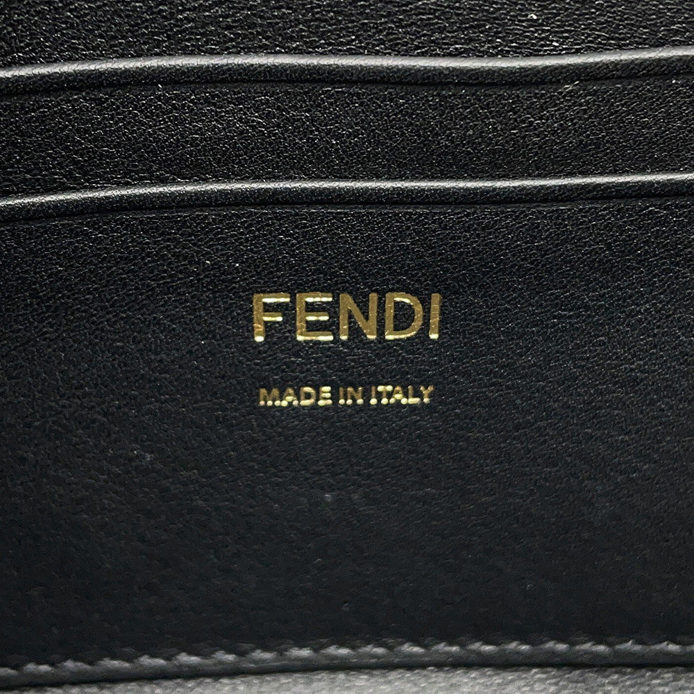 FENDI Mini Bucket Brown/Black8BS017 Mouton Leather