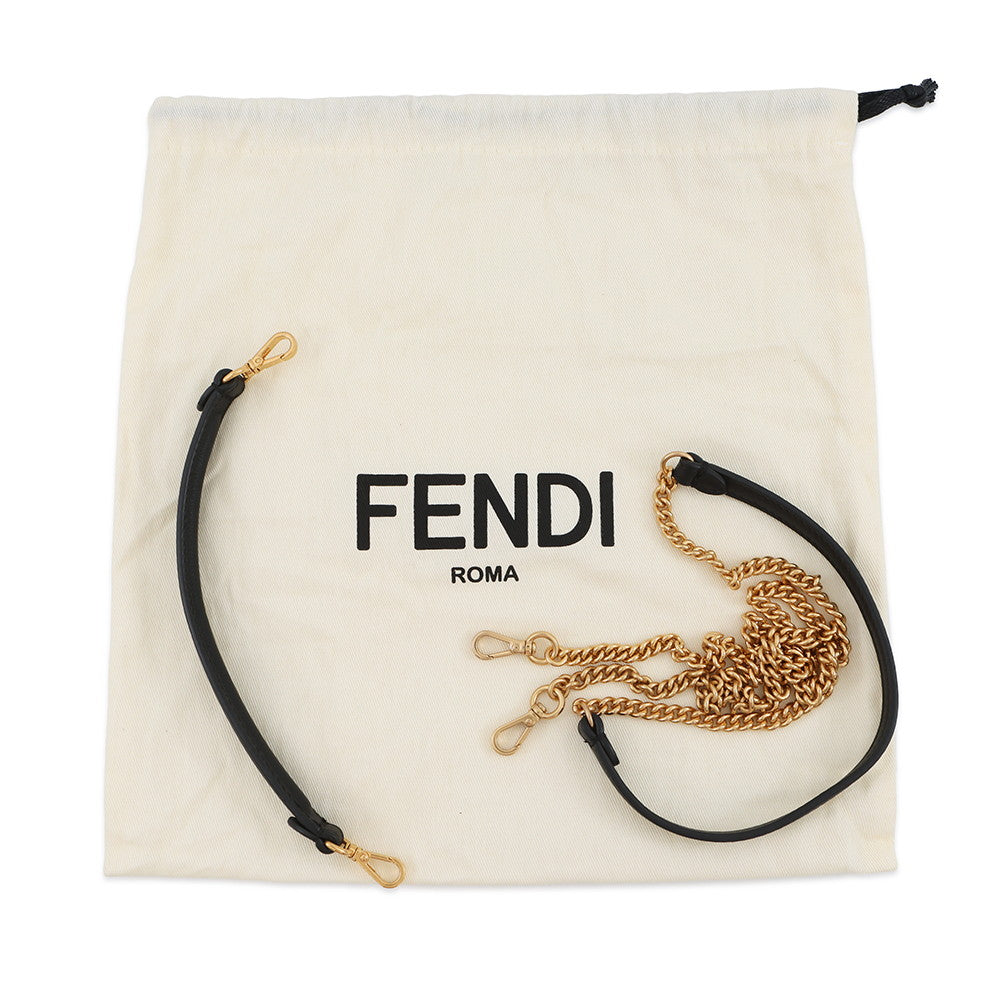 FENDI Mini Bucket Brown/Black8BS017 Mouton Leather
