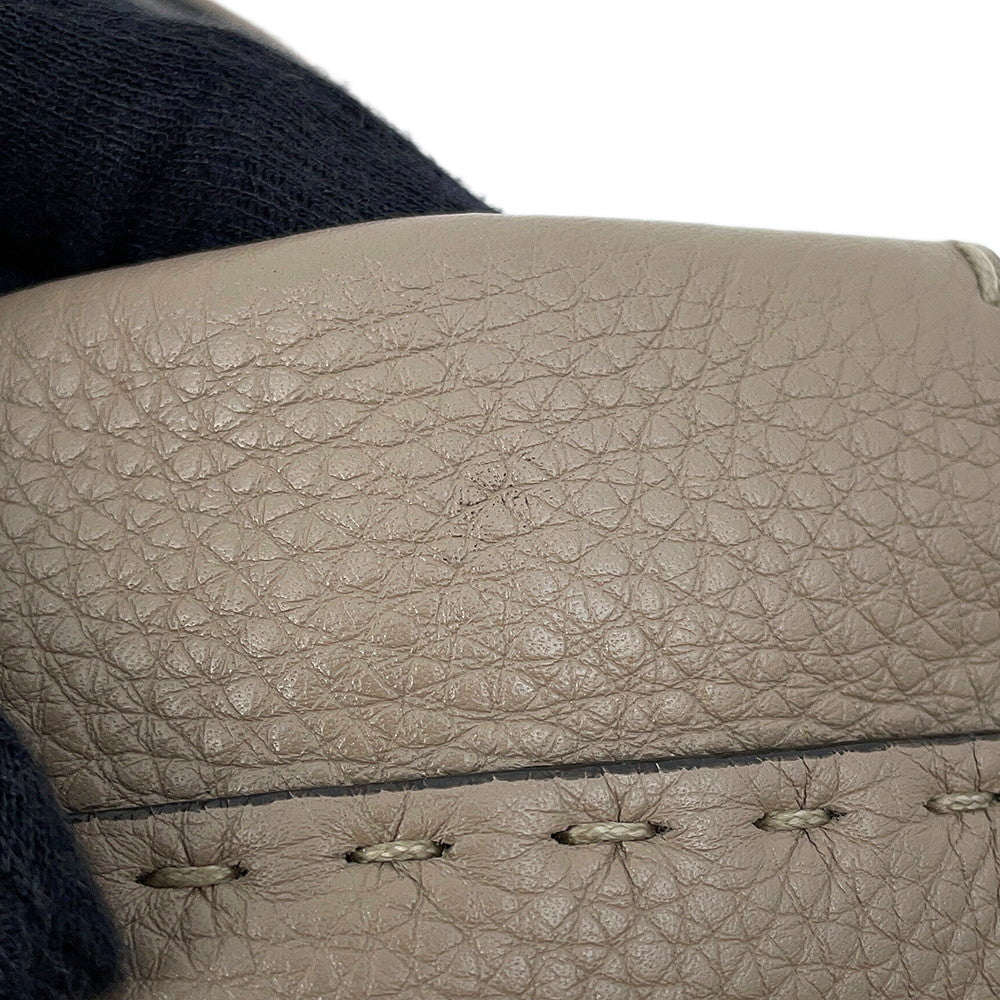 FENDI Peekaboo Selleria Greige8BN290 Leather Size regular