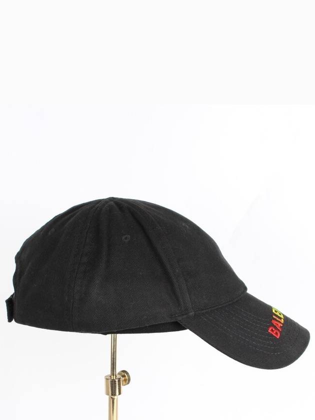 Luxury Balenciaga Trending 2026 Rainbow embroidered logo ball cap