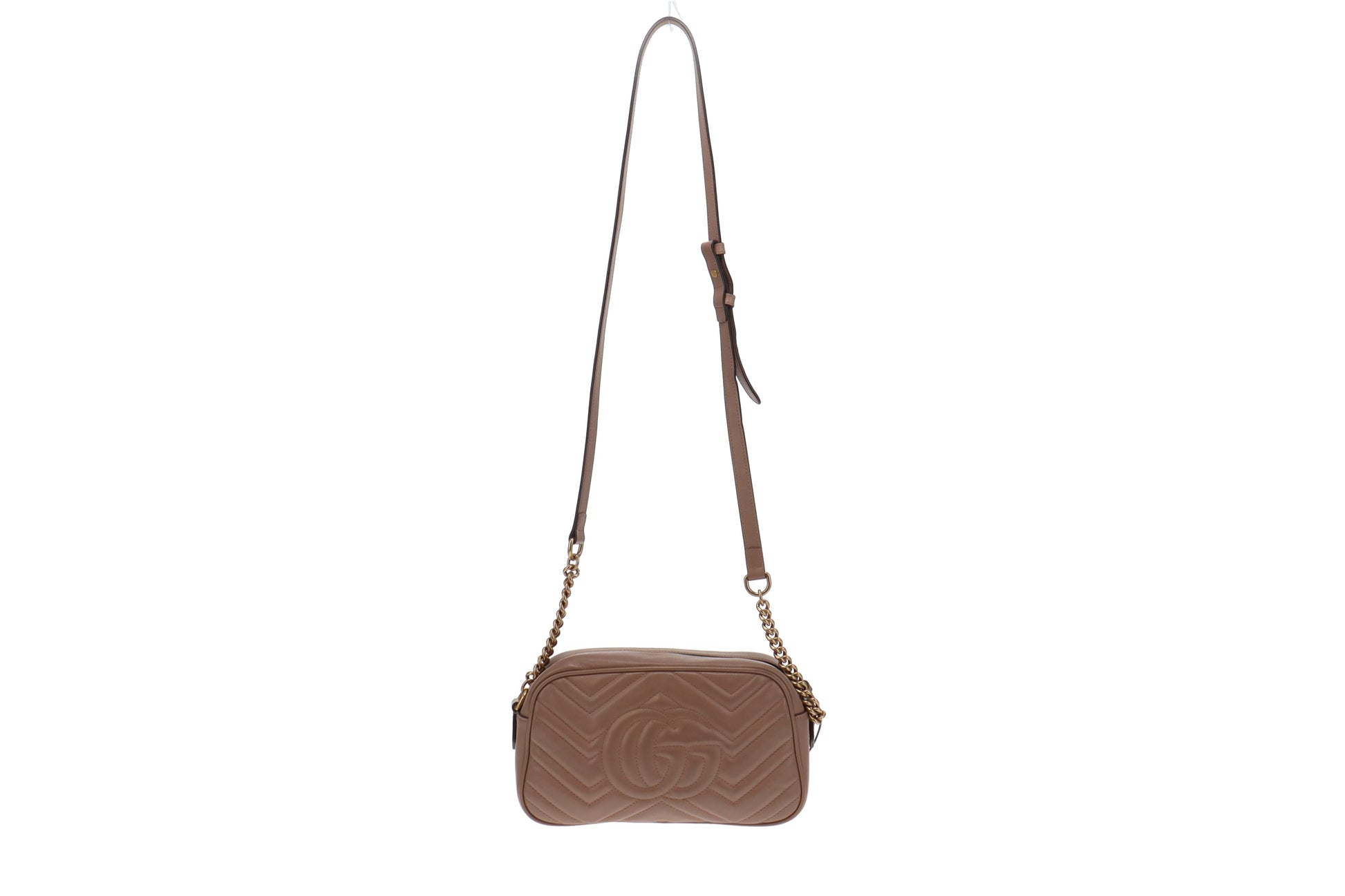 Gucci GG Marmont Pink Leather Crossbody