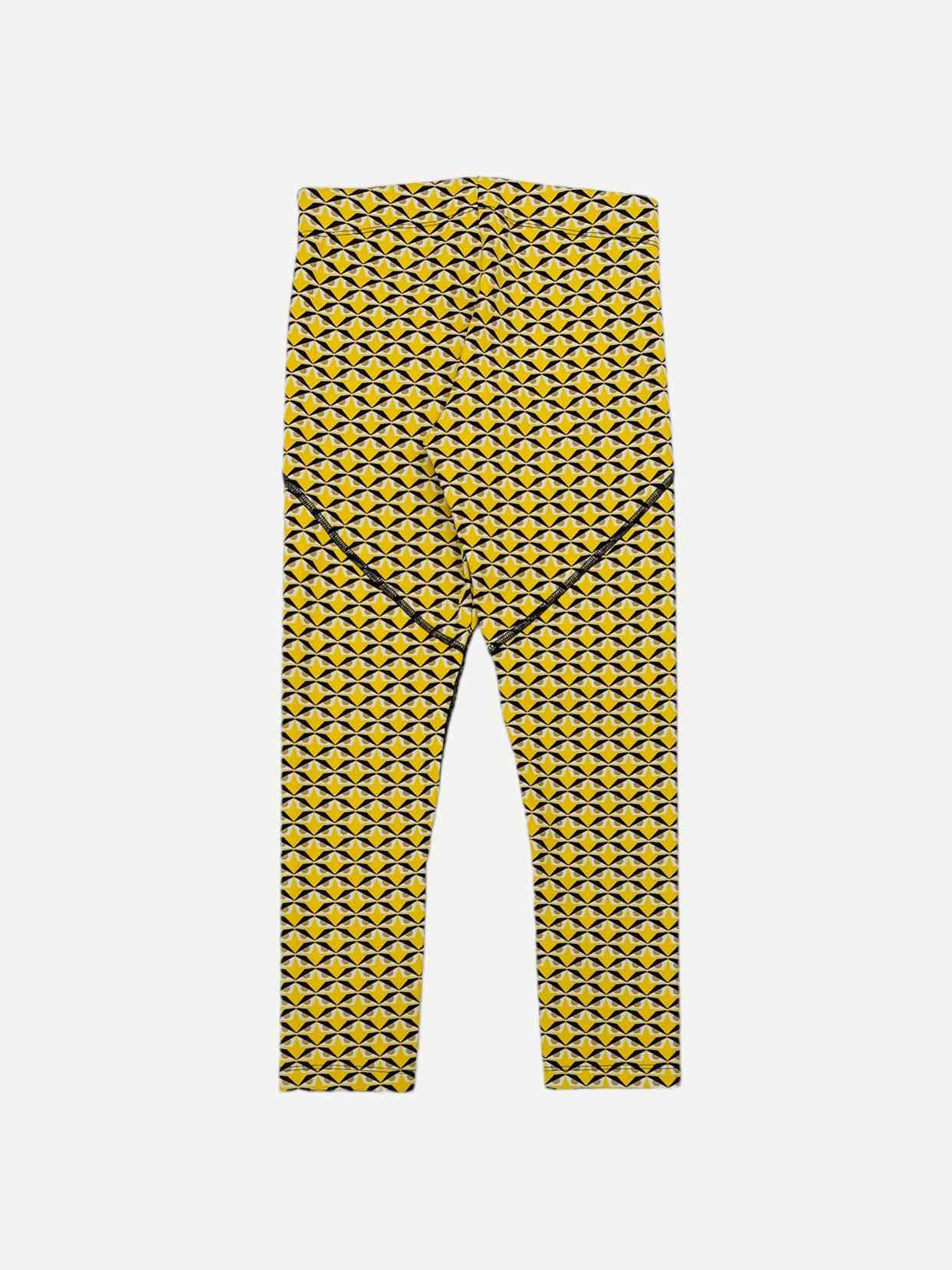 FENDI Bug Eye Yellow & Black Printed Size US 2 Leggings