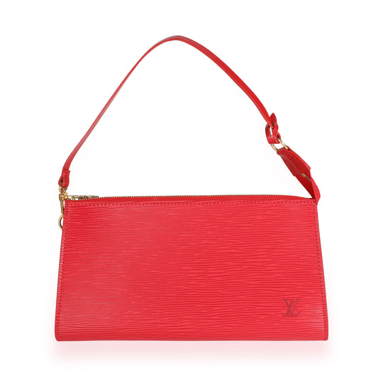 Louis Vuitton Coquelicot Epi Leather Pochette Accessoires 24