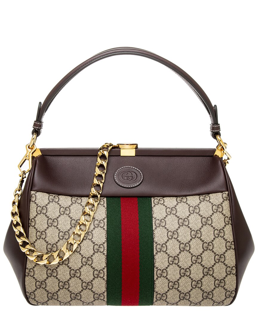 Gucci Virgo Small Canvas & Leather Handbag