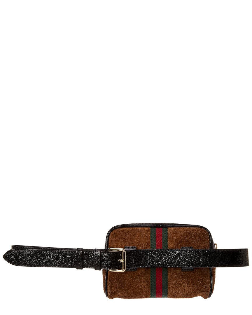 Gucci Ophidia Small Suede & Leather Belt Bag