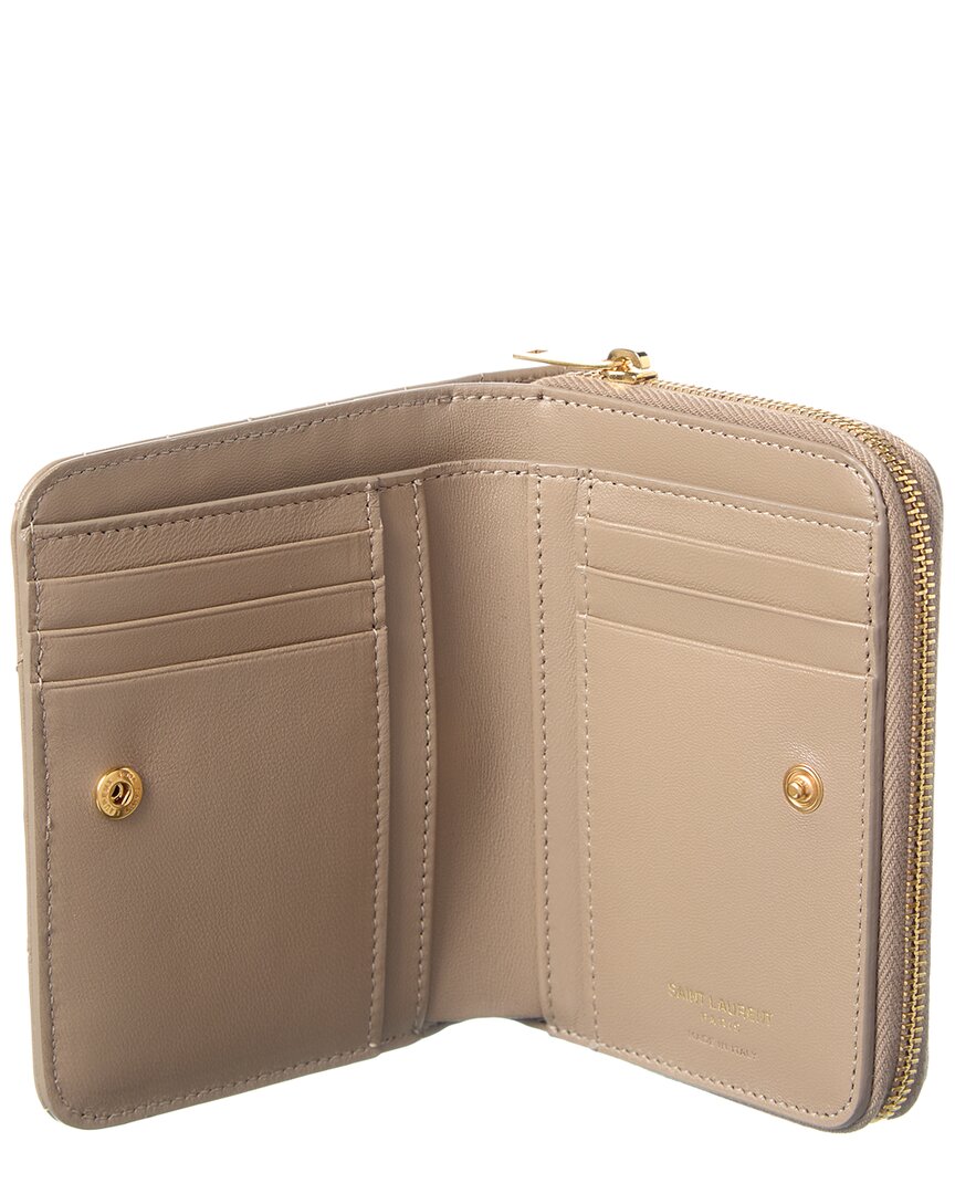 Saint Laurent Cassandre Matelasse Leather Card Case