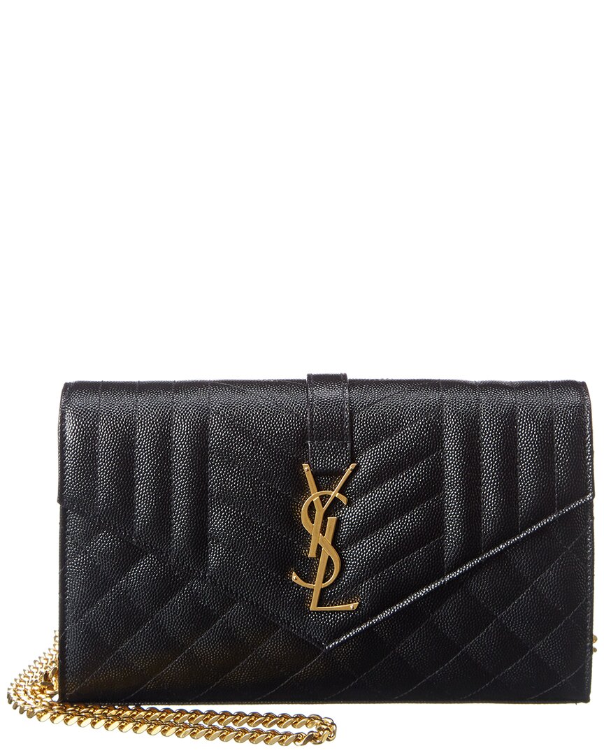 Saint Laurent Leather Wallet On Chain
