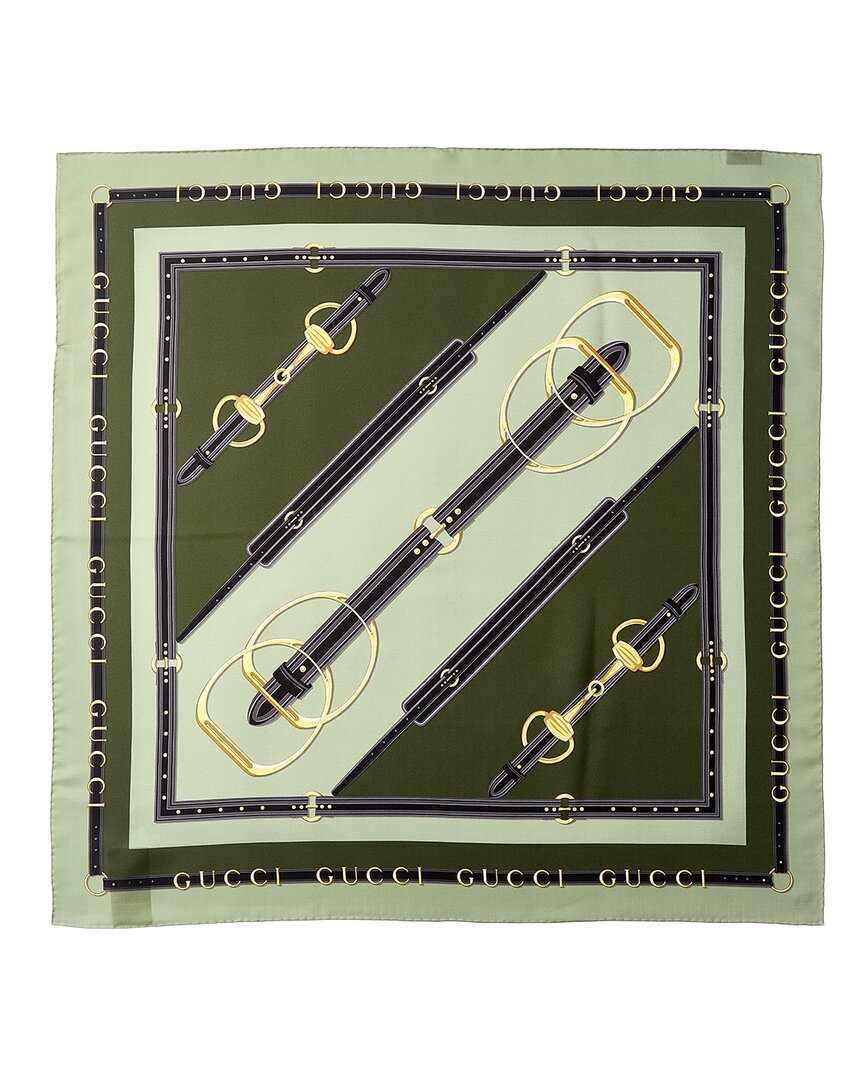 Gucci Printed Silk Twill Carre