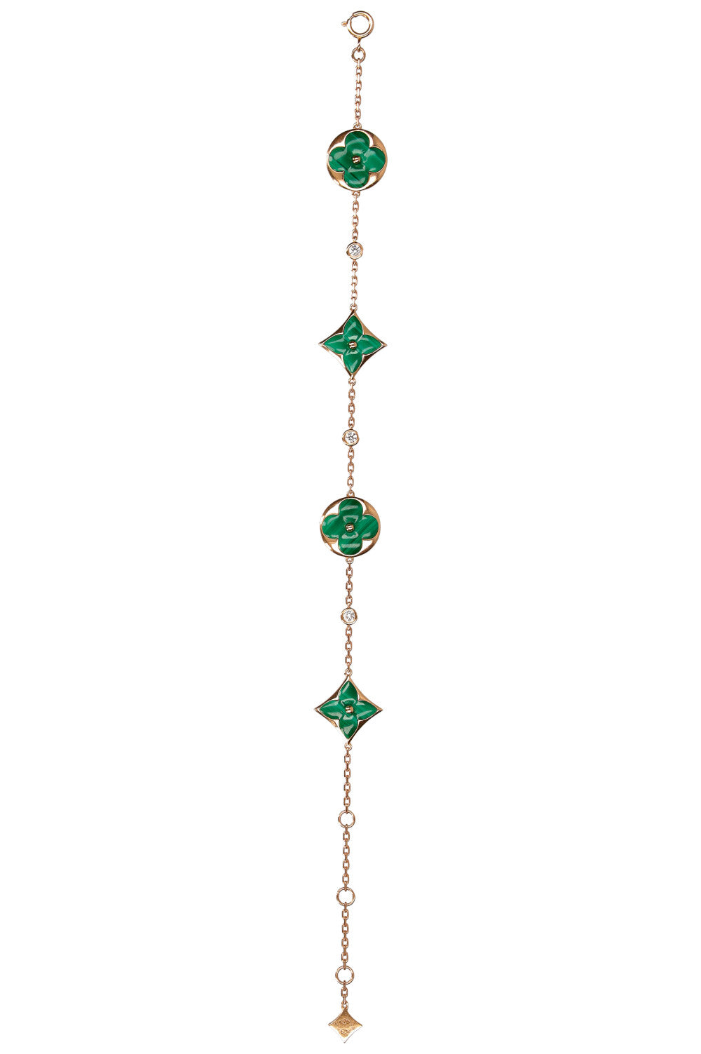 LOUIS VUITTON Colour Blossom BB Multi Motifs Bracelet Malachite