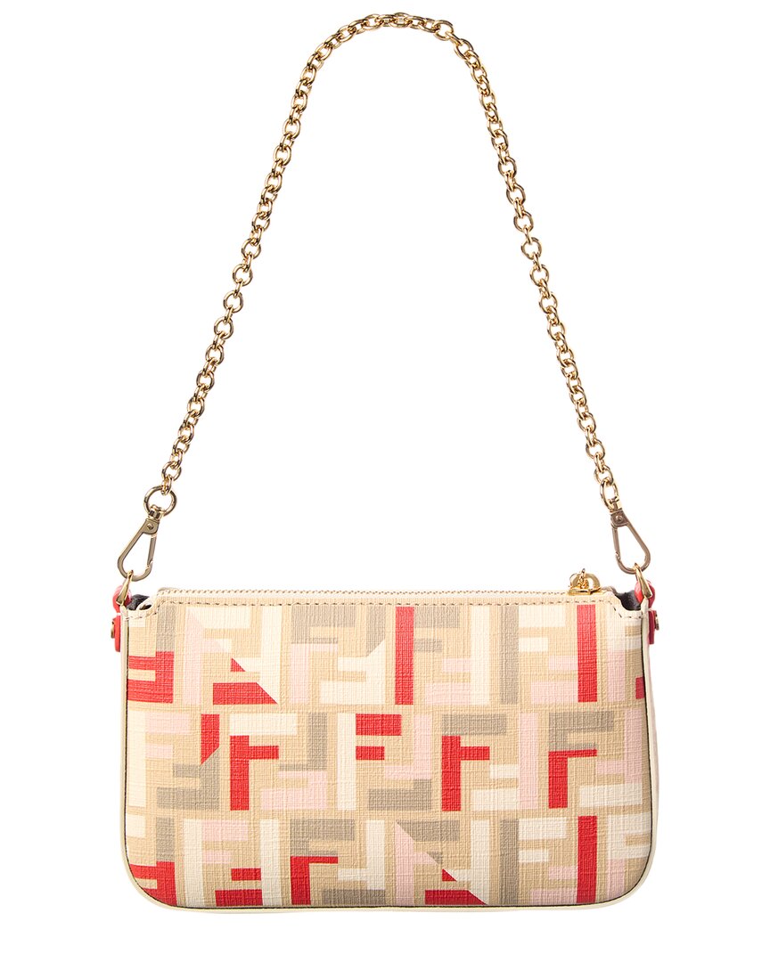 Fendi Baguette Ff Jacquard Pouch