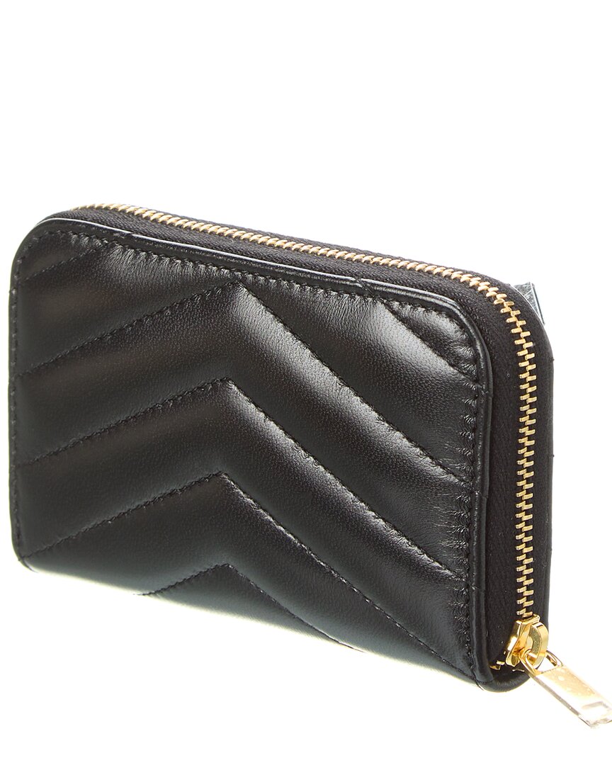 Saint Laurent Cassandre Matelasse Leather Coin Card Wallet