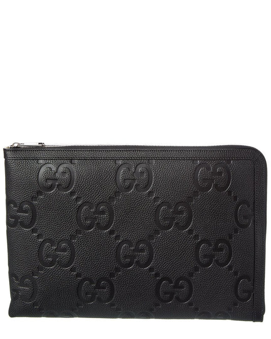 Gucci Jumbo Gg Leather Pouch