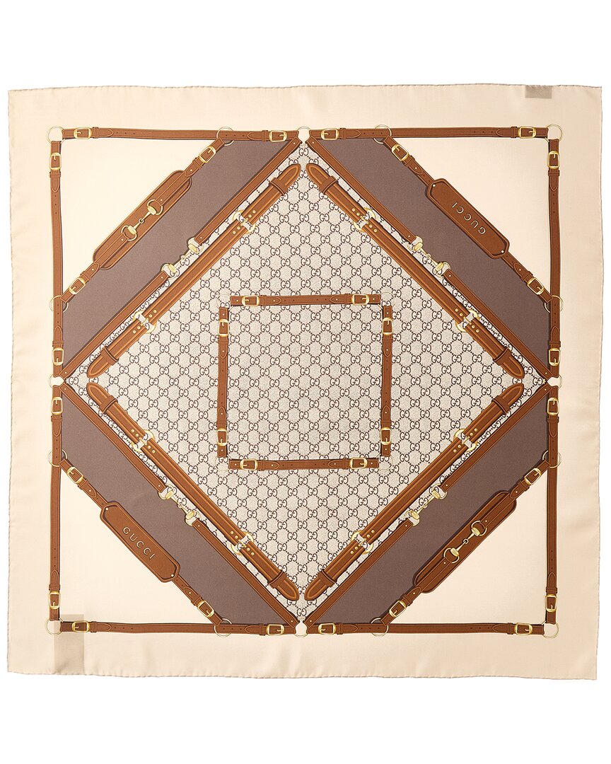 Gucci Printed Silk Twill Carre