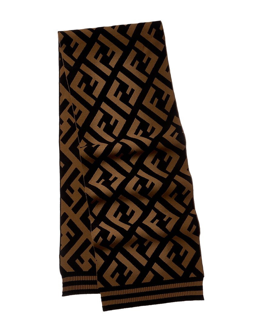 Fendi Ff Wool-Blend Scarf