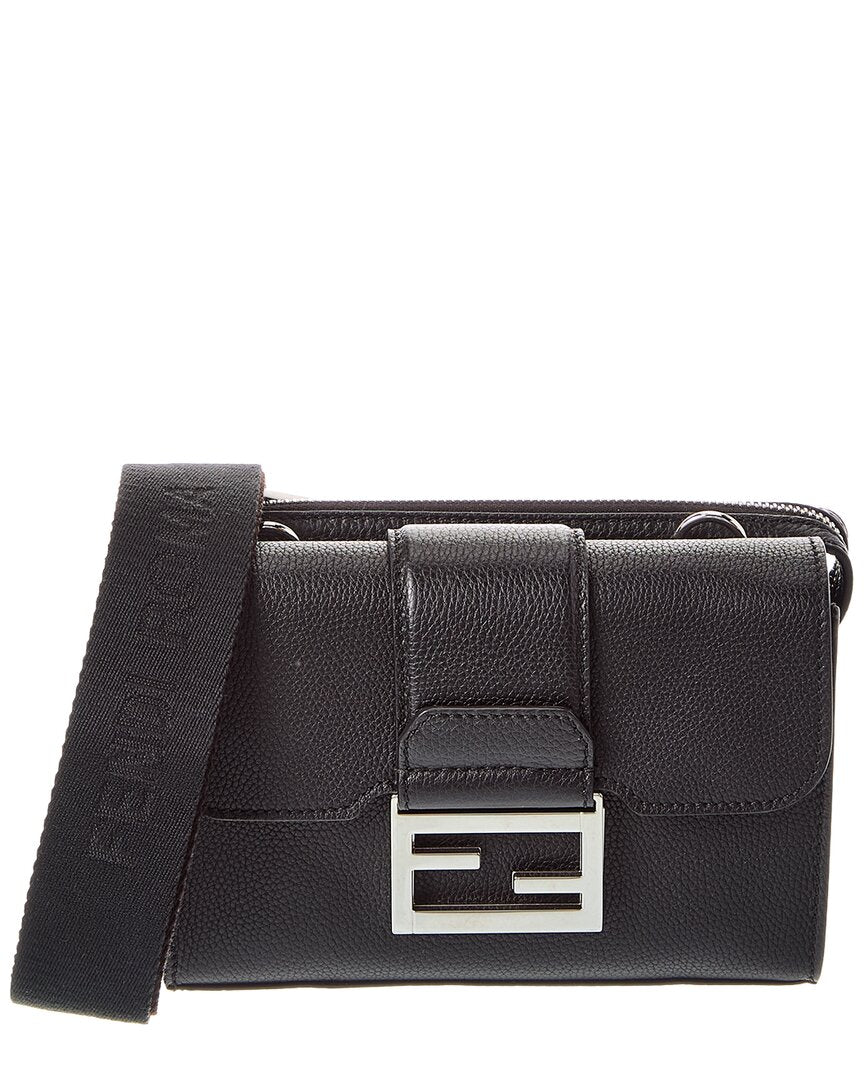 Fendi Baguette Double Leather Crossbody