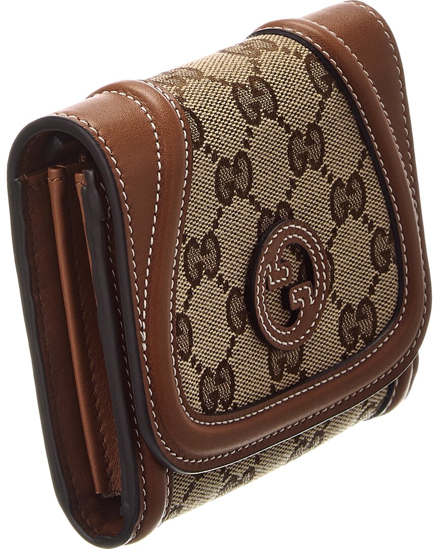 Gucci Gg Canvas & Leather Wallet