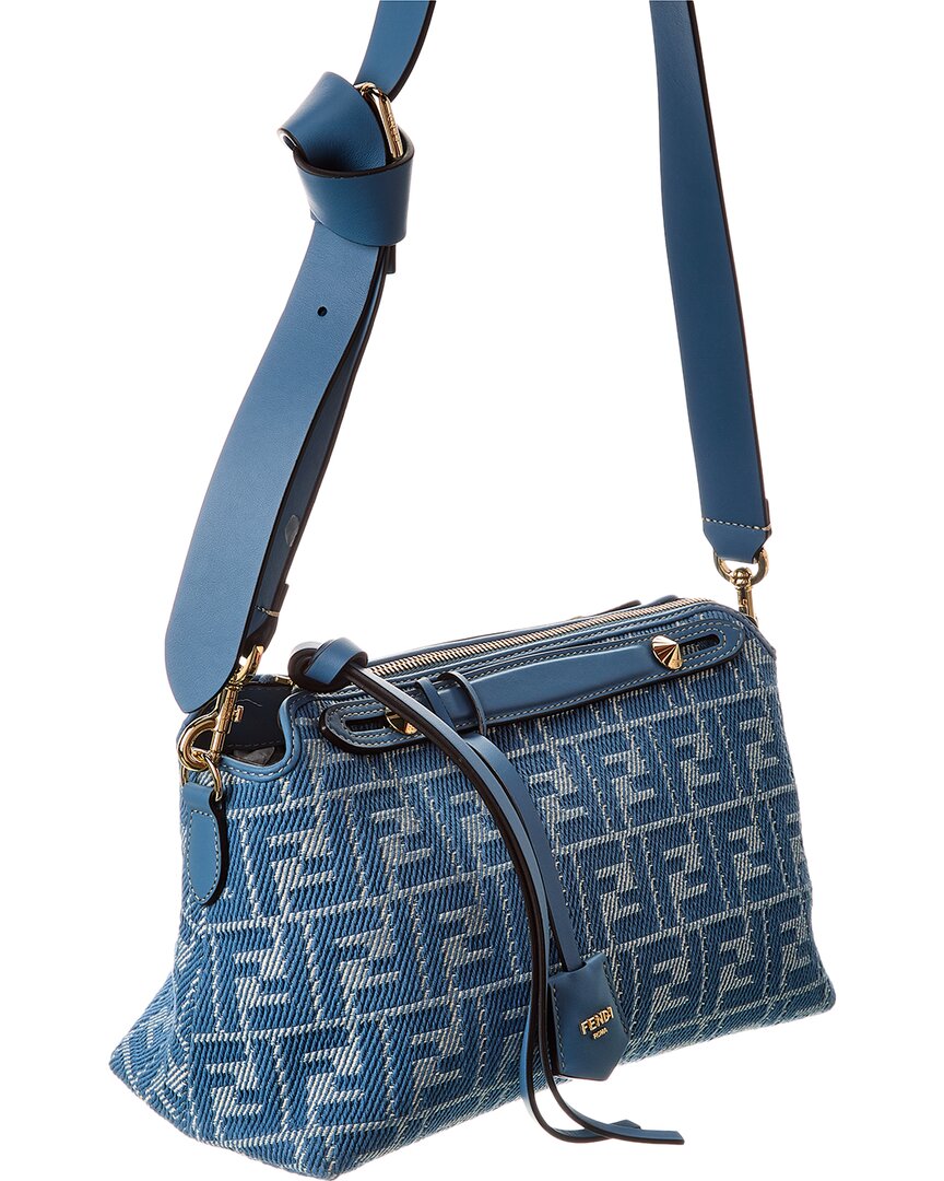 Fendi By The Way Selleria Medium Ff Jacquard & Leather Shoulder Bag