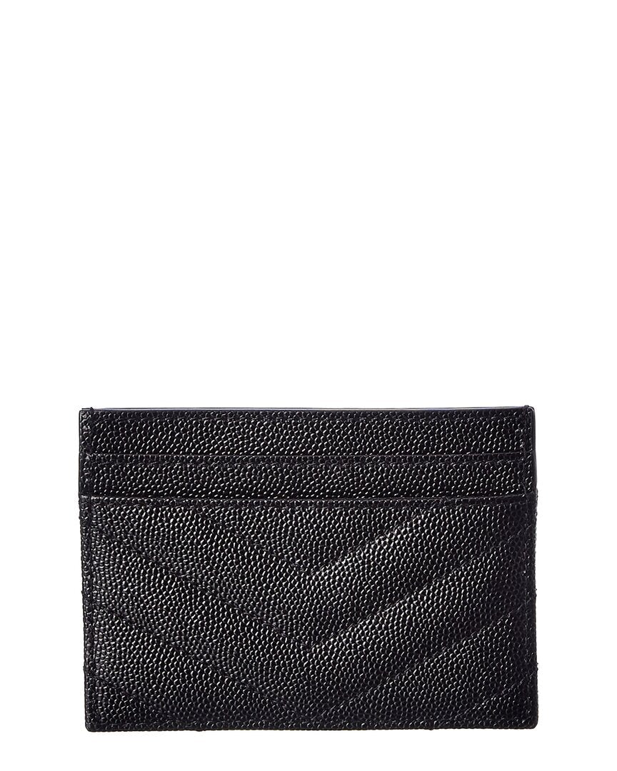 Saint Laurent Monogram Matelasse Leather Card Holder